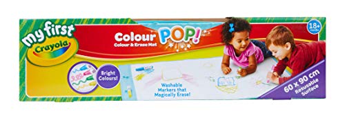 Crayola My First Colour Pop Colours and Erase Mat, Blue