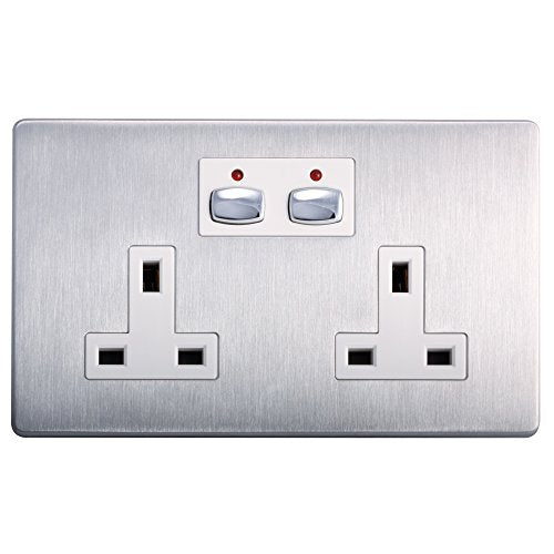 Energenie MiHome Double Socket Steel