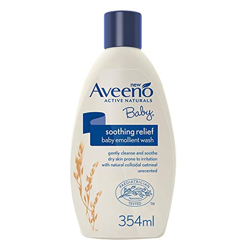 Aveeno Baby Soothing Relief Emollient Wash, 354ml [Packaging May Vary]