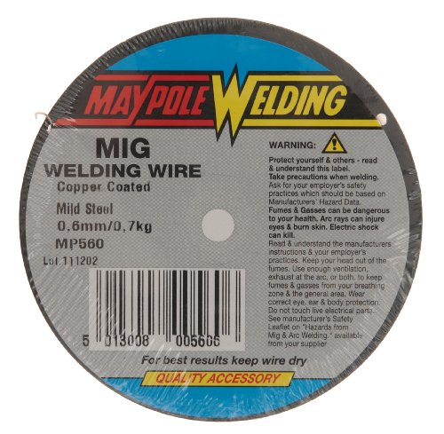 Maypole 560 0.7Kg 0.6mm Steel Mig Wire